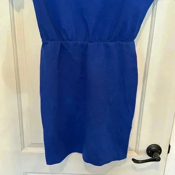 NEW Amanda Uprichard Blue Midi Dress Sz M - Picture 3 of 6